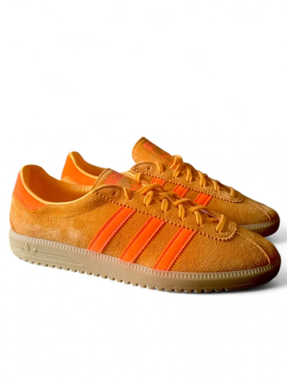 adidas BRMD Orange Suede Low-Top Sneakers with Gum Sole Size US 9.5 Men’s